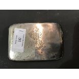 A hallmarked silver cigarette case (5.1oz)