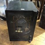 A 19thc./20thc. Thomas Perry & Sons Ltd. single door fire safe, with brass handle and escutcheon and