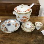 A mixed lot comprising a Vista Allegre twin handled ice bucket and lid together with a 19thc rose