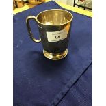 A silver Christening mug, engraved Michael (h.9cm) (4oz)