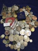 A mixed lot of British 19thc and 20thc silver coins including crowns, 1902,1900, 1845, 1846, 1935