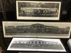 A group of four framed School group photographs, landscape format, two from the Edinburgh Academy,