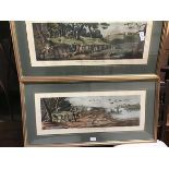 A a pair of 19thc coloured prints after the engravings by T Sutherland, Wild Duck Shooting and
