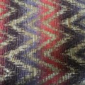 A bolt of woven zigzag pattern cloth (143cm x approx 5m)