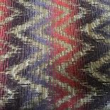 A bolt of woven zigzag pattern cloth (143cm x approx 5m)