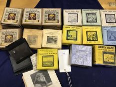 Lantern slides: a mixed lot including Ensign Limited Famous Liners of the World, Mickey Mouse