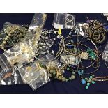 A mixed lot of jewellery including white metal necklaces, marked 925, pendants, rings, chains