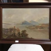 F.L. Finlayson (20thc. Scottish), Highland Loch scene, oil on canvas, signed lower left (39cm x
