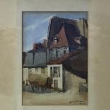 James Paterson, Paris scene, watercolour, signed lower right, framed, 17 cm x 12 cm.