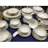 A Royal Doulton 44 piece Berkshire pattern dinner service comprising two tureens and covers,
