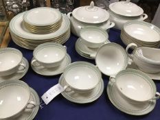 A Royal Doulton 44 piece Berkshire pattern dinner service comprising two tureens and covers,