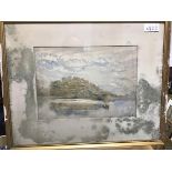 G. Asprey, 20thc British, three riverscapes watercolour, signed and dated 1901 (water damage to