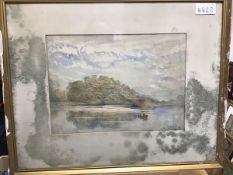 G. Asprey, 20thc British, three riverscapes watercolour, signed and dated 1901 (water damage to