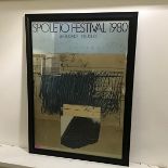 After Cy Twombly (American 1928-2011), Spoleto Festival 1980, a coloured lithograph poster,