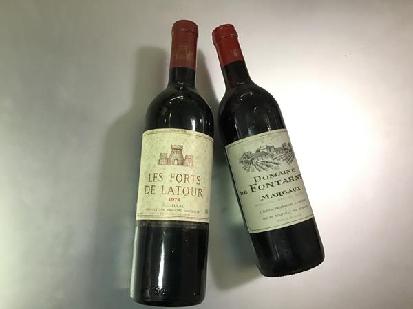 Les Forts de Latour 1974, Pauillac, 730ml, (1 bottle); together with Domaine de Fontarney 1983,