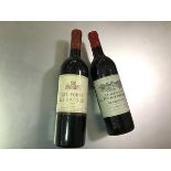 Les Forts de Latour 1974, Pauillac, 730ml, (1 bottle); together with Domaine de Fontarney 1983,