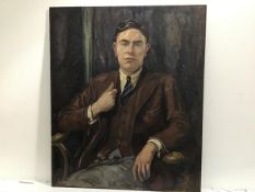 Scottish School, c. 1925, Portrait of a Young Man, possibly of William MacTaggart, unsigned, oil