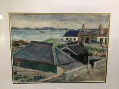 •George Wright Hall (Scottish, 1995-1974), Iona, signed lower right, oil, framed. 41cm by 54cm NOTE: