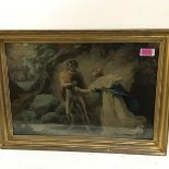After Hoppner, a Boydell Shakespeare Gallery stipple engraving and etching, Pisano & Imogen (
