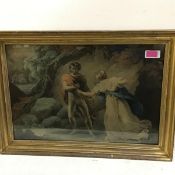 After Hoppner, a Boydell Shakespeare Gallery stipple engraving and etching, Pisano & Imogen (