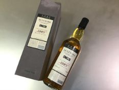 Whisky: Aultmore 1983 Flora & Fauna Cask Strength single malt Scotch whisky, bottled 1997, bottle