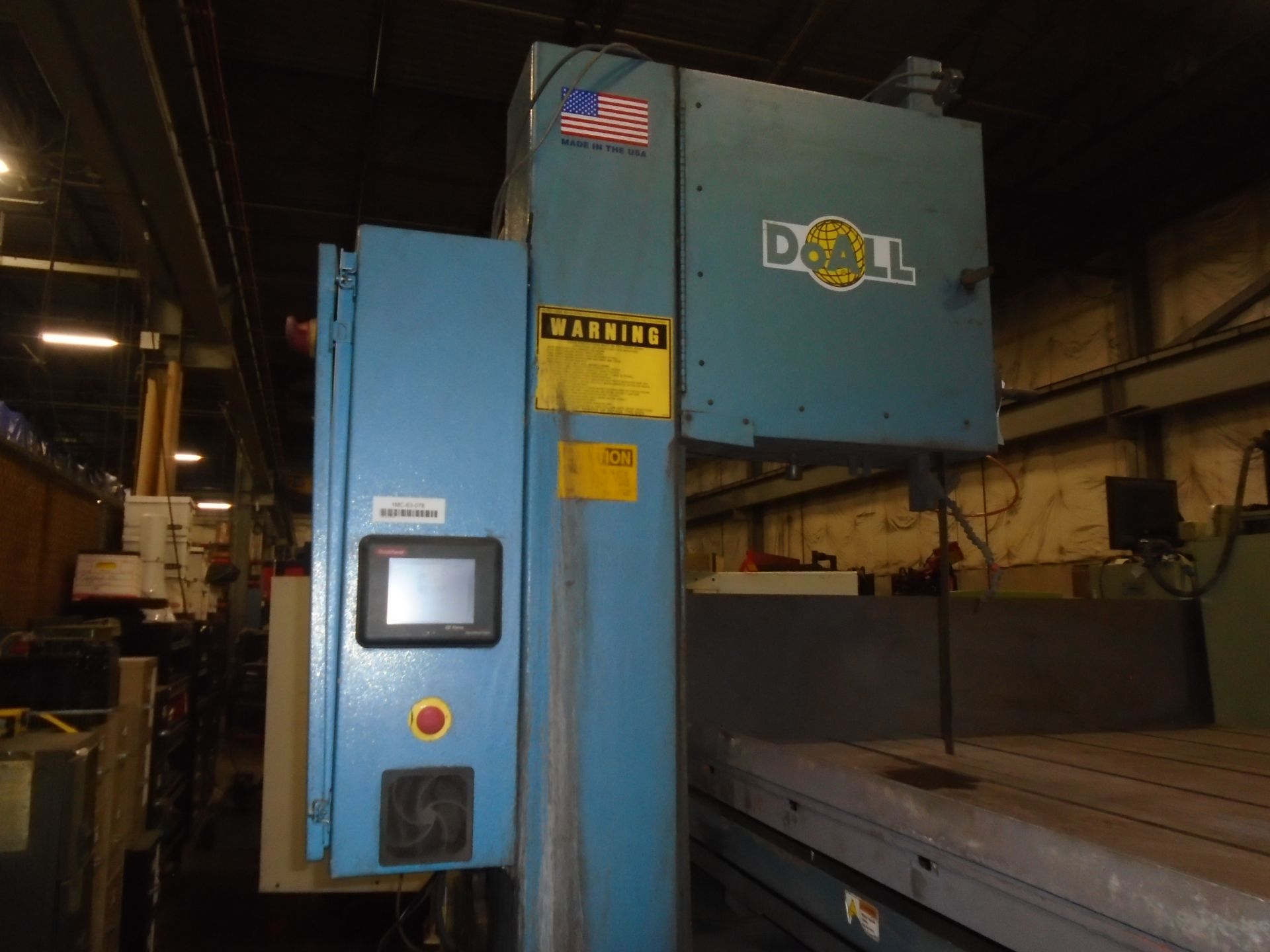 DoAll 2018-DW60 CNC Vertical Plate Saw Fanuc Control New 2009 SN: 504-09104 Capacity: 60” x 20" x - Image 5 of 12