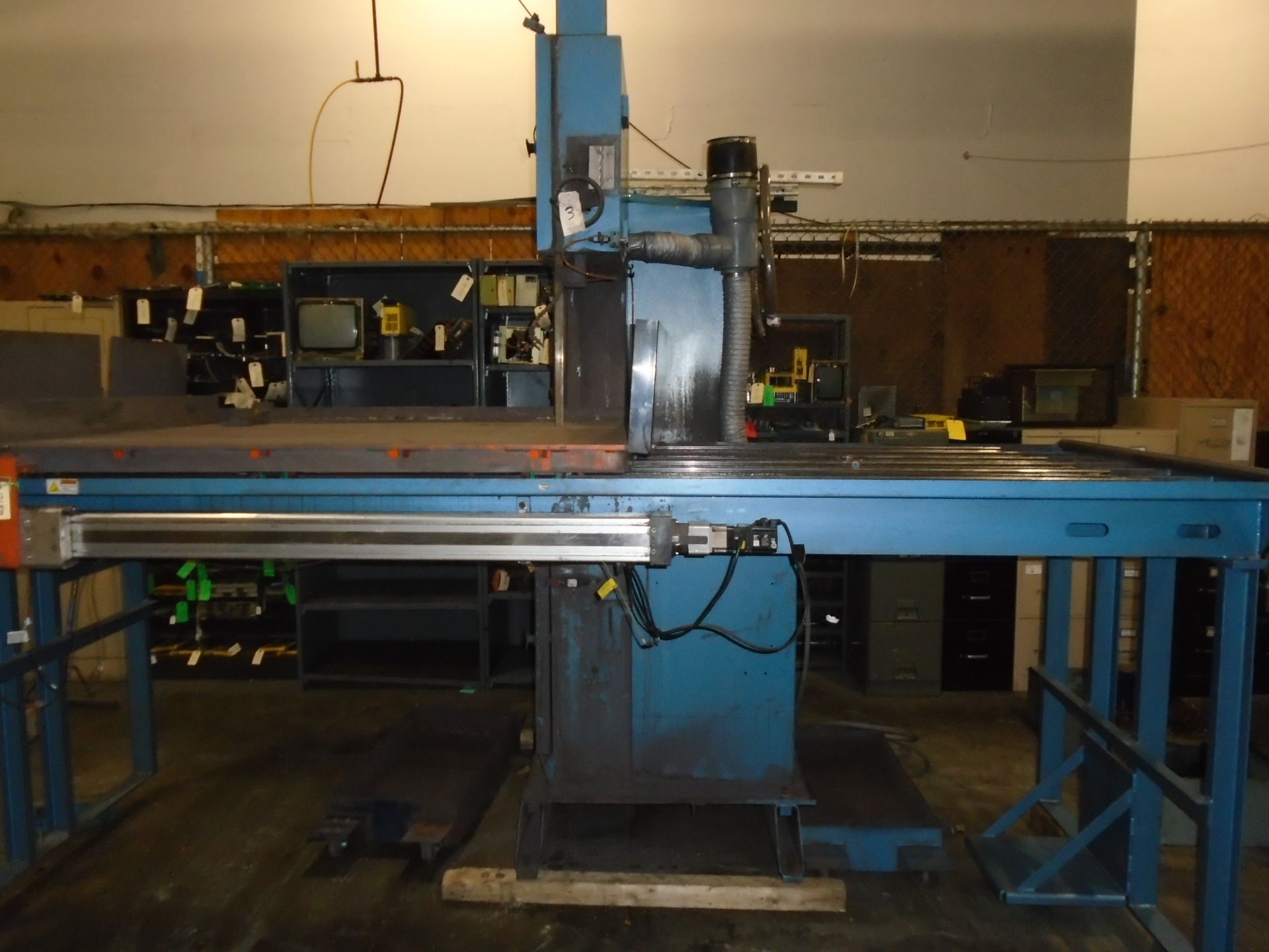 DoAll 2018-DW60 CNC Vertical Plate Saw Fanuc Control New 2009 SN: 504-09104 Capacity: 60” x 20" x