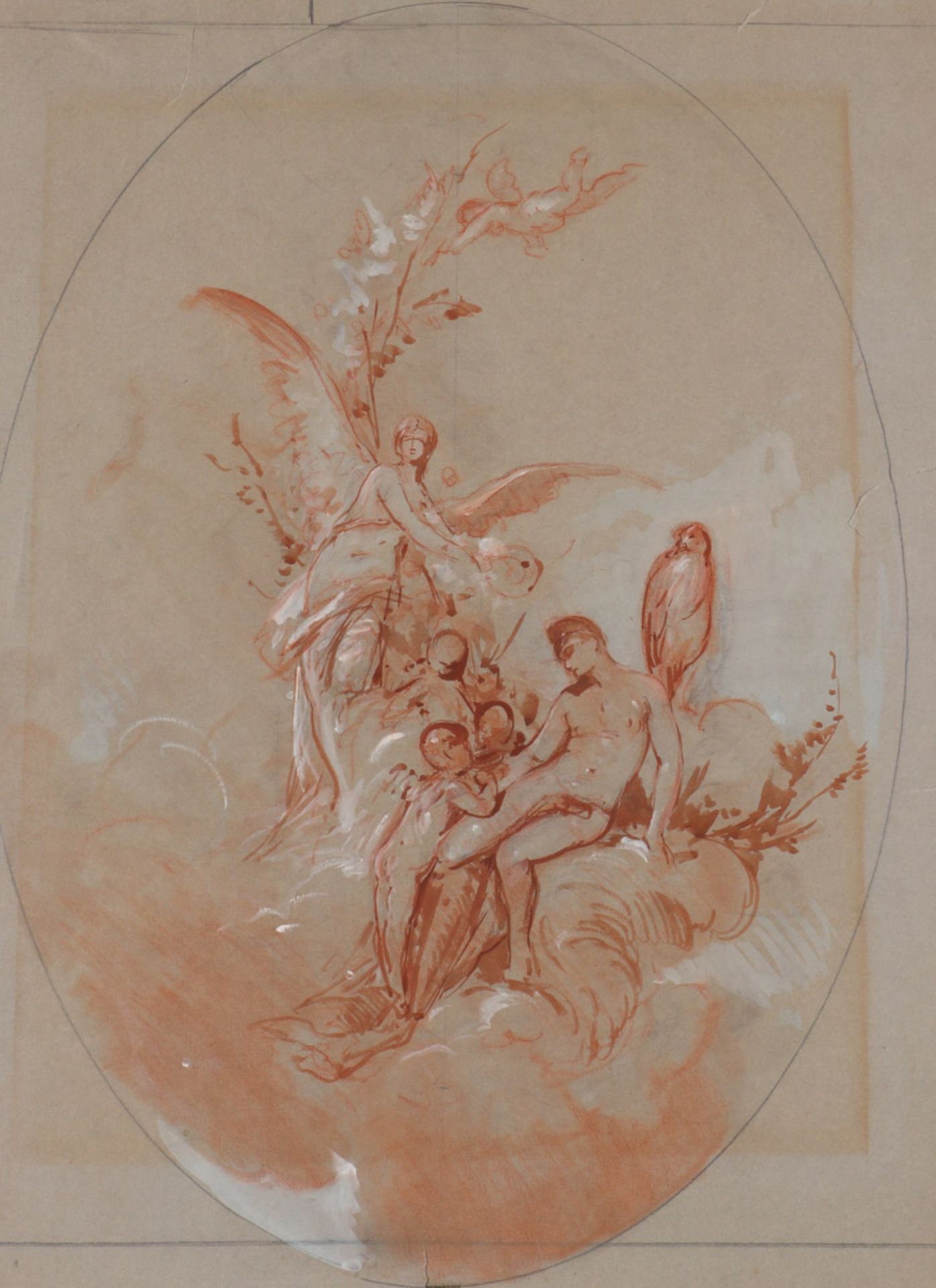FRENCH SCHOOL (19TH CENTURY), ALLEGORY Probably a project for scenery or an interior decoration.