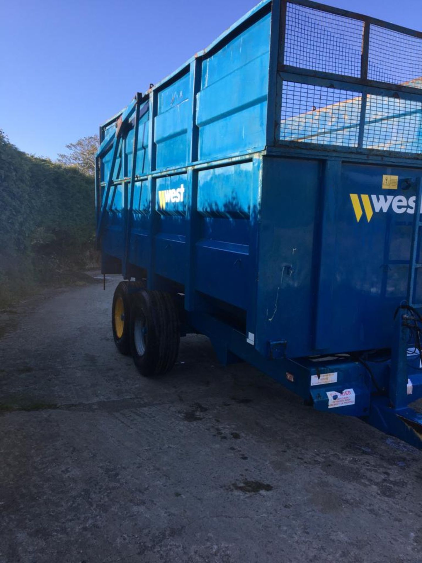 WEST 10T SILAGE TRAILER