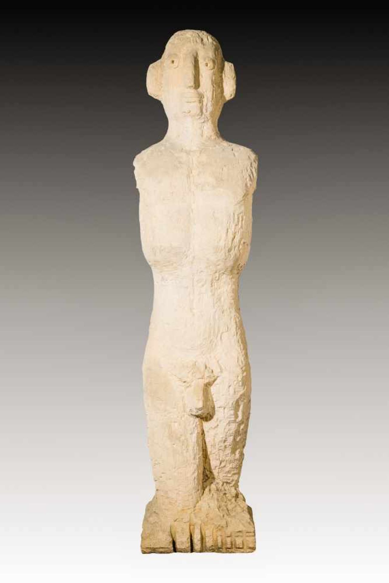 Oskar Bottoli (hs art)Wien 1921 - 1995 WienTotemSandstein bearbeitet / sandstone hewnca. 161 x 38