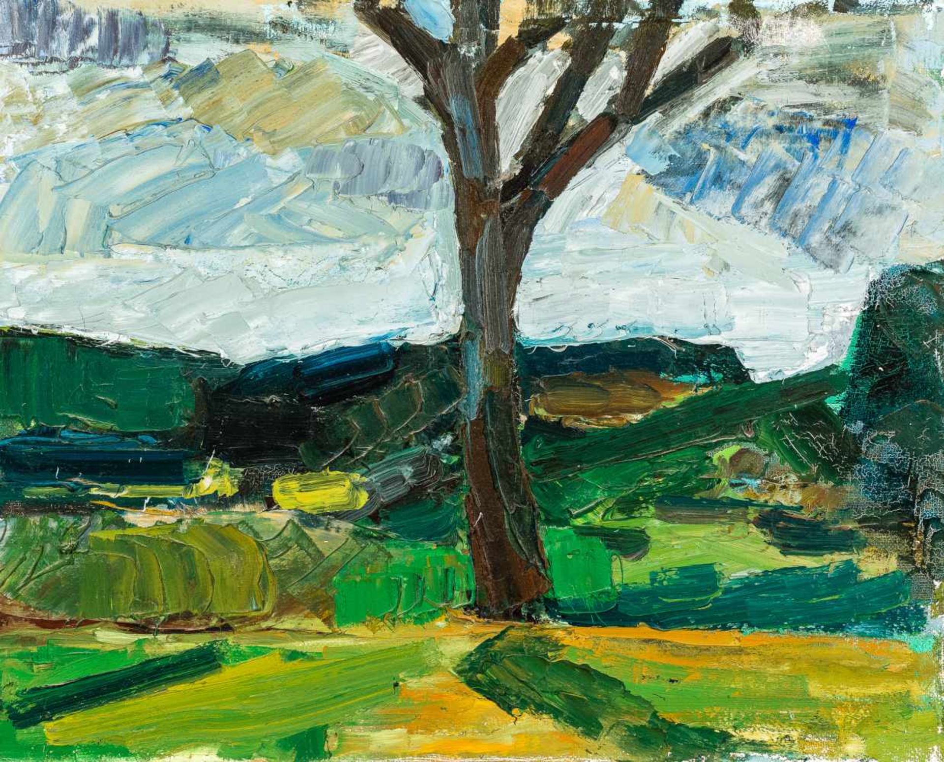 Franz GrabmayrPfaffenberg bei Obervellach 1927 - 2015 WienWaldviertler Landschaft (aus der Serie "