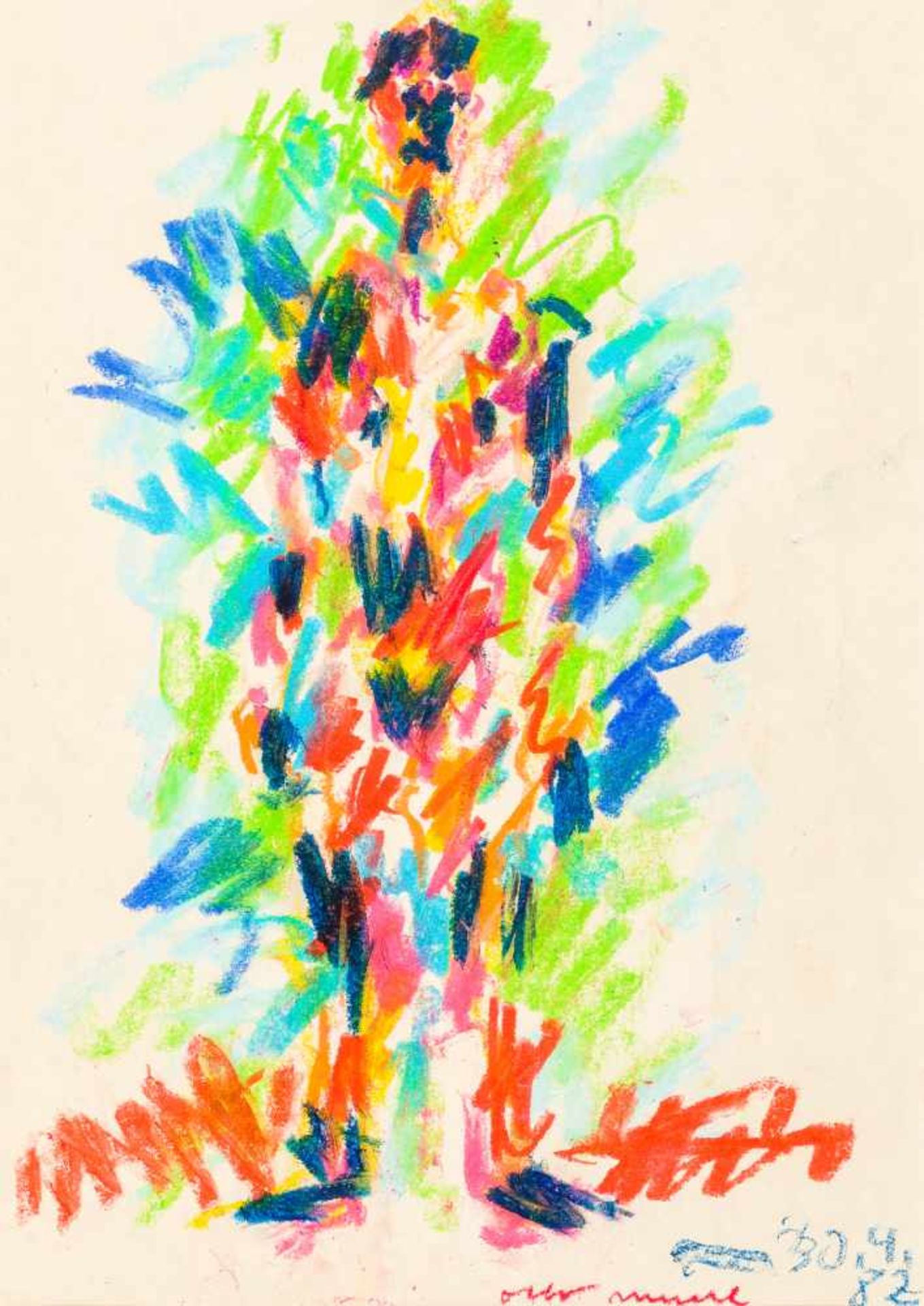 Otto MühlGrodnau 1925 - 2013 MoncarapachoOhne Titel / untitledÖlkreide auf Papier / oil crayon on
