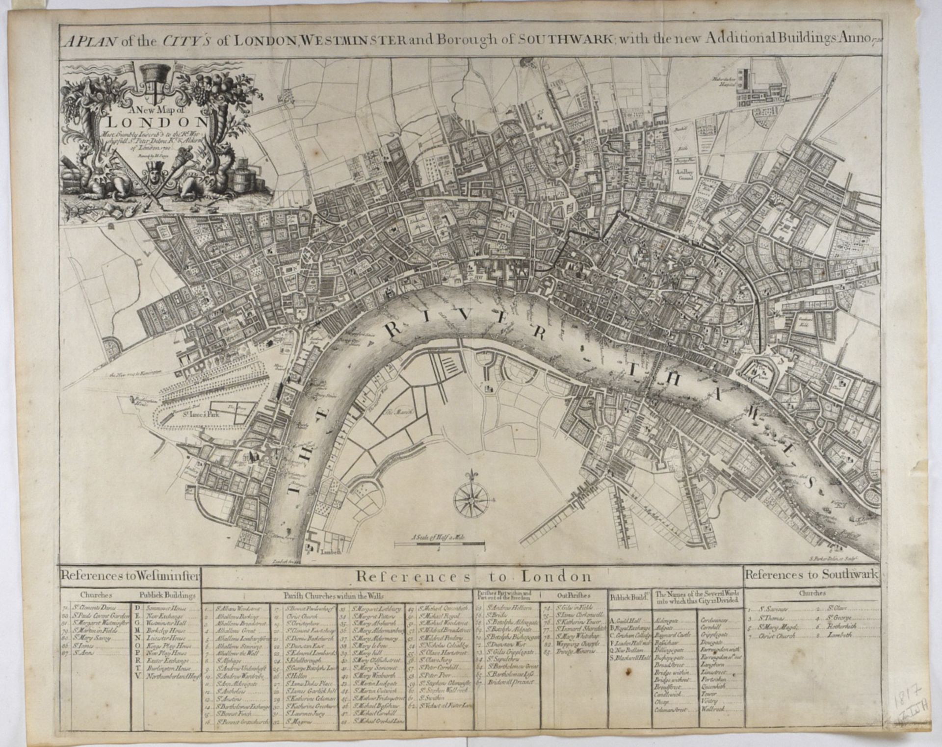 Lot of Maps of London and Other Cities in Great Britain w/ Mercator Anglia Regnum - Bild 7 aus 9