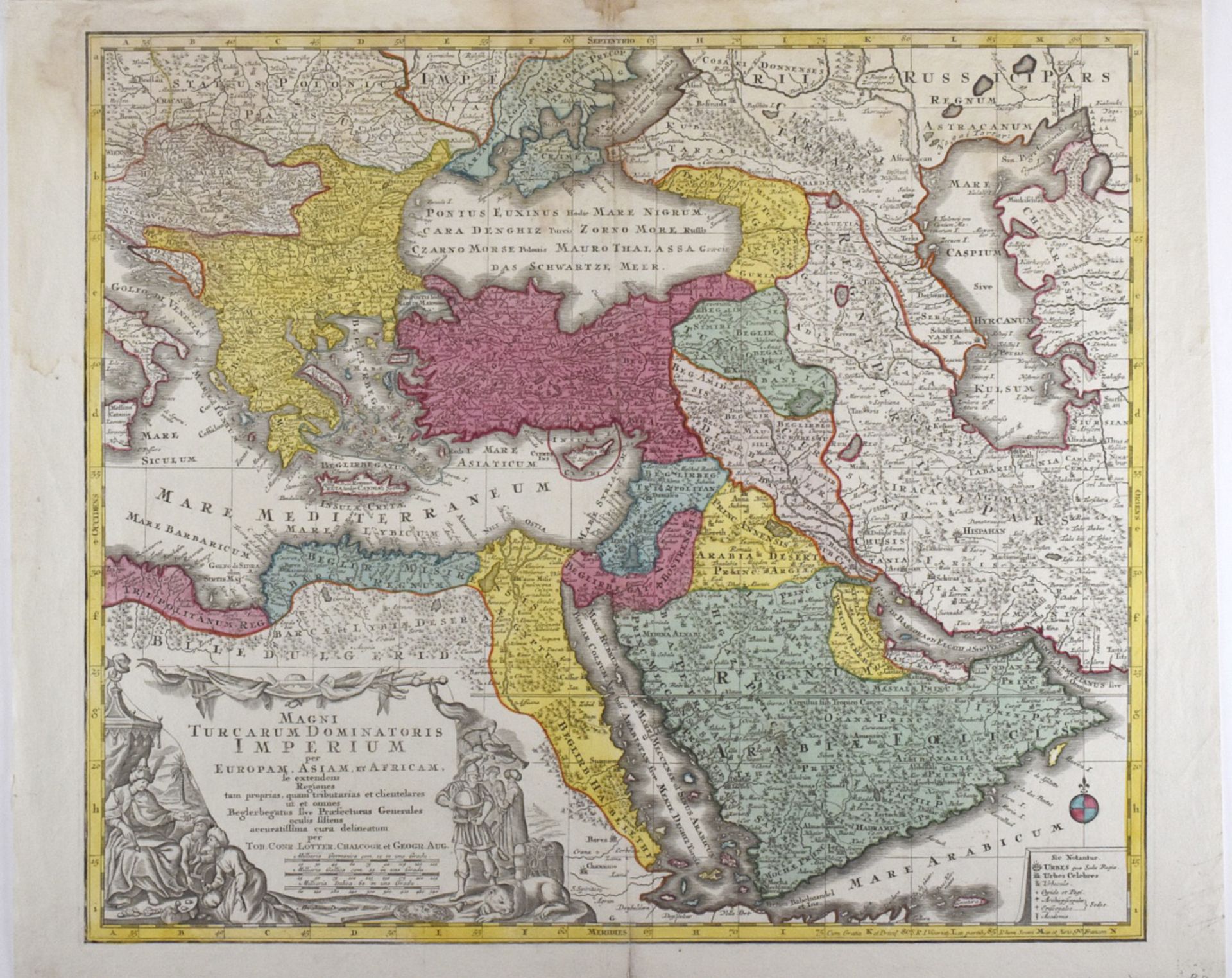 Grp: 5 Maps of Germany Europe and the Mediterranean 18th c. - Bild 7 aus 8