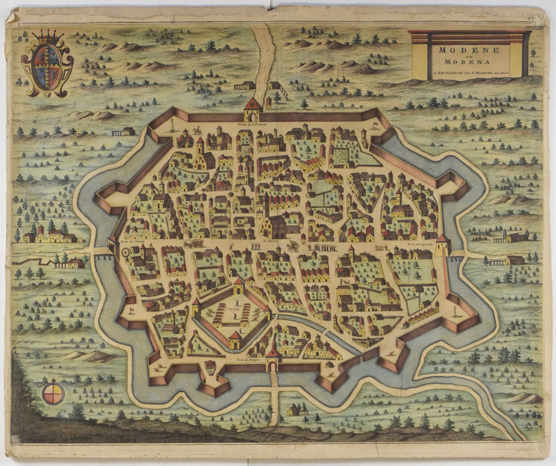 Grp: 7 Maps of Italian Cities and a Map of Brussels 18th c. - Bild 5 aus 6