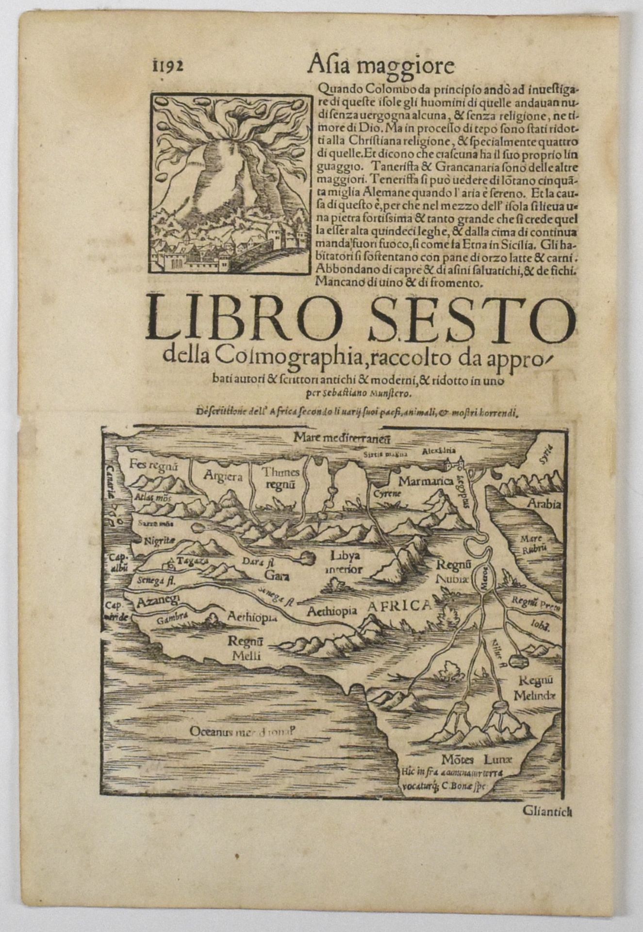 Grp: 13 Maps of Italy and from Munster's Cosmographia 17th-19th c. - Bild 7 aus 15