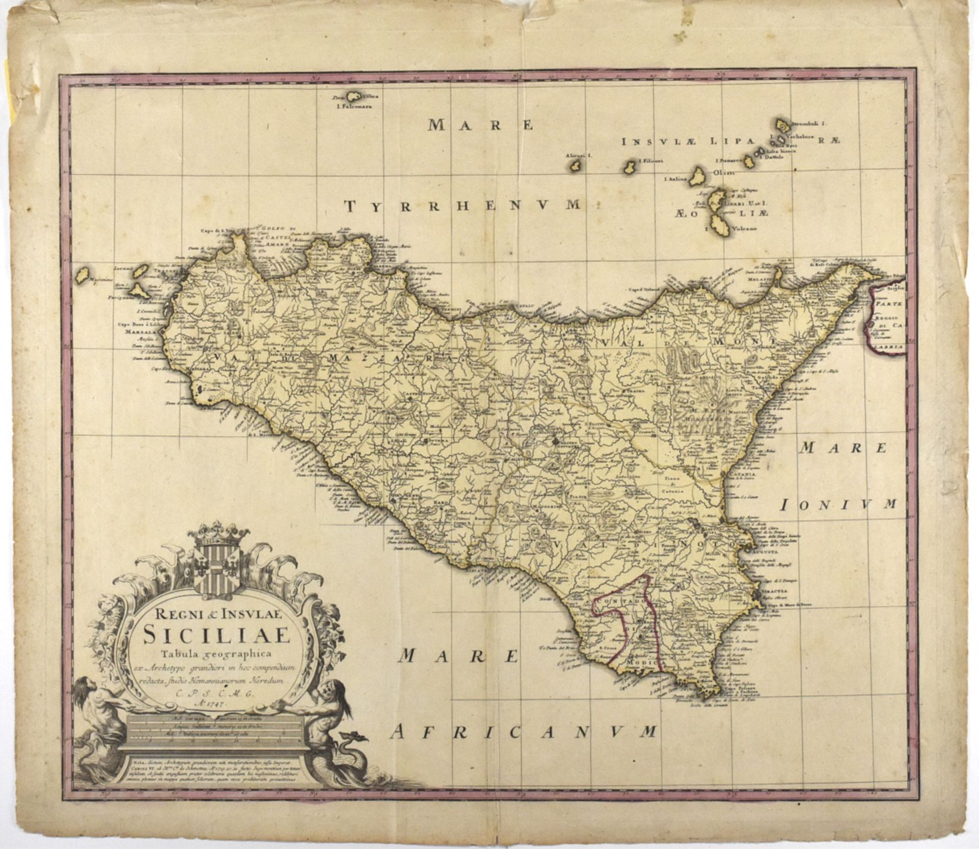 Grp: 7 Maps of Sicily and Sardinia Italy