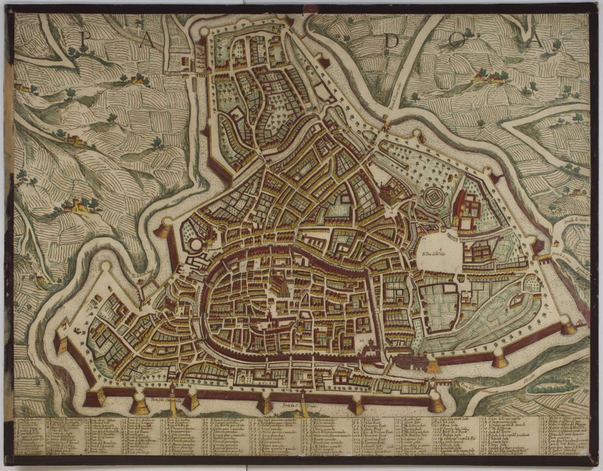 Grp: 7 Maps of Italian Cities and a Map of Brussels 18th c.