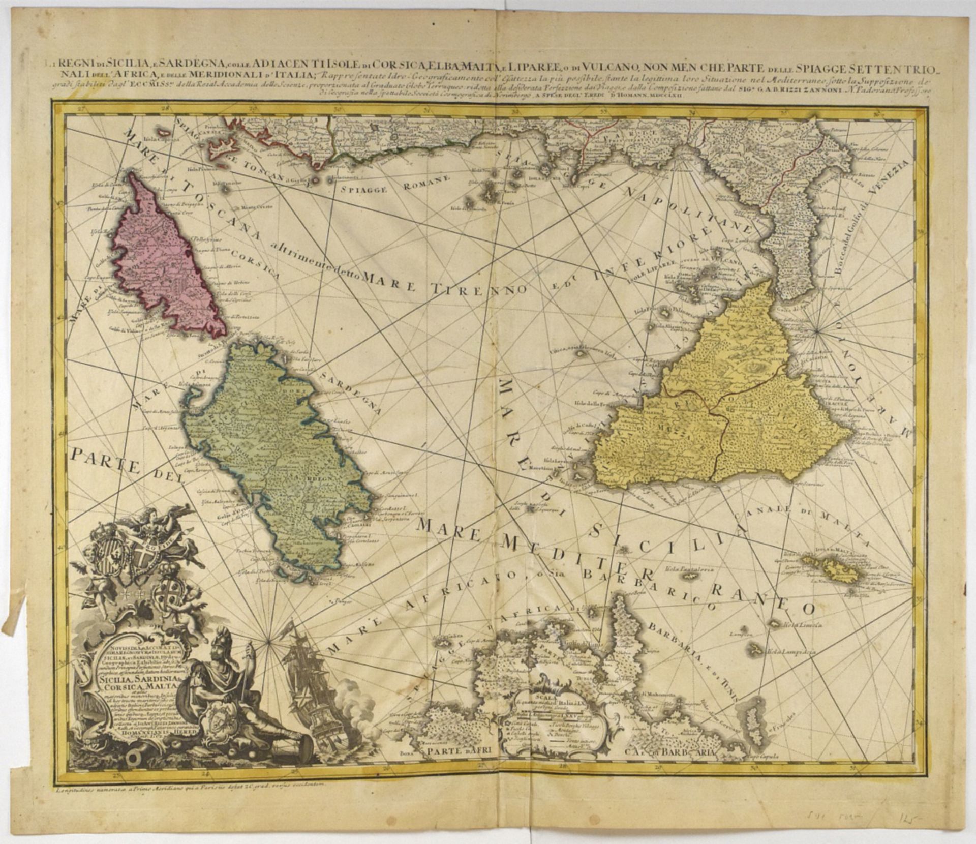 Grp: 7 Maps of Sicily and Sardinia Italy - Bild 4 aus 6