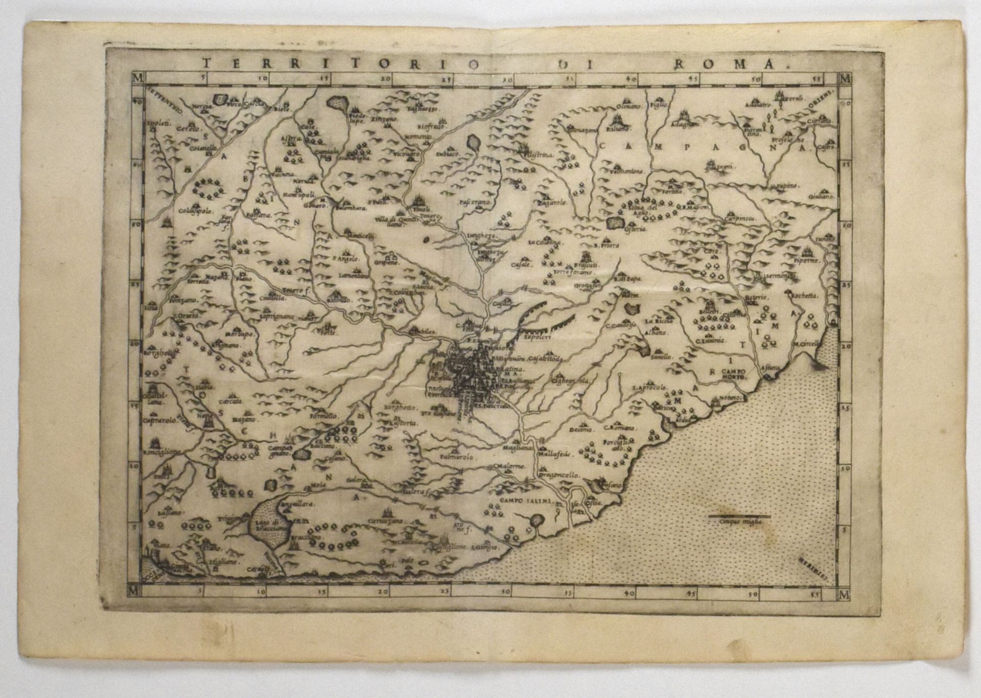 Grp: 13 Maps of Italy and from Munster's Cosmographia 17th-19th c. - Bild 14 aus 15