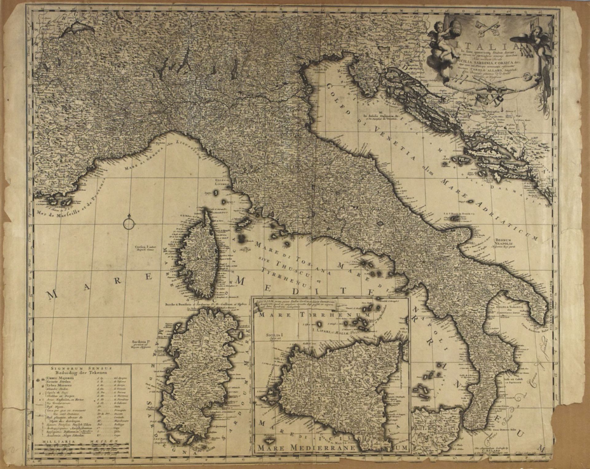 Grp: 6 Maps of Italy 18th-19th c. - Bild 5 aus 5