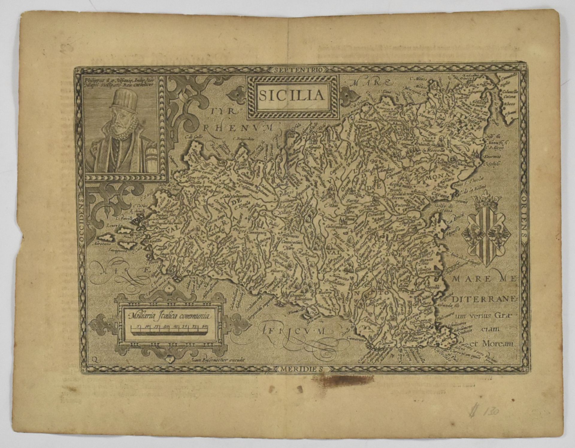 Grp: 7 Maps of Sicily Italy 18th/19th c. Blair Cluver - Bild 5 aus 6