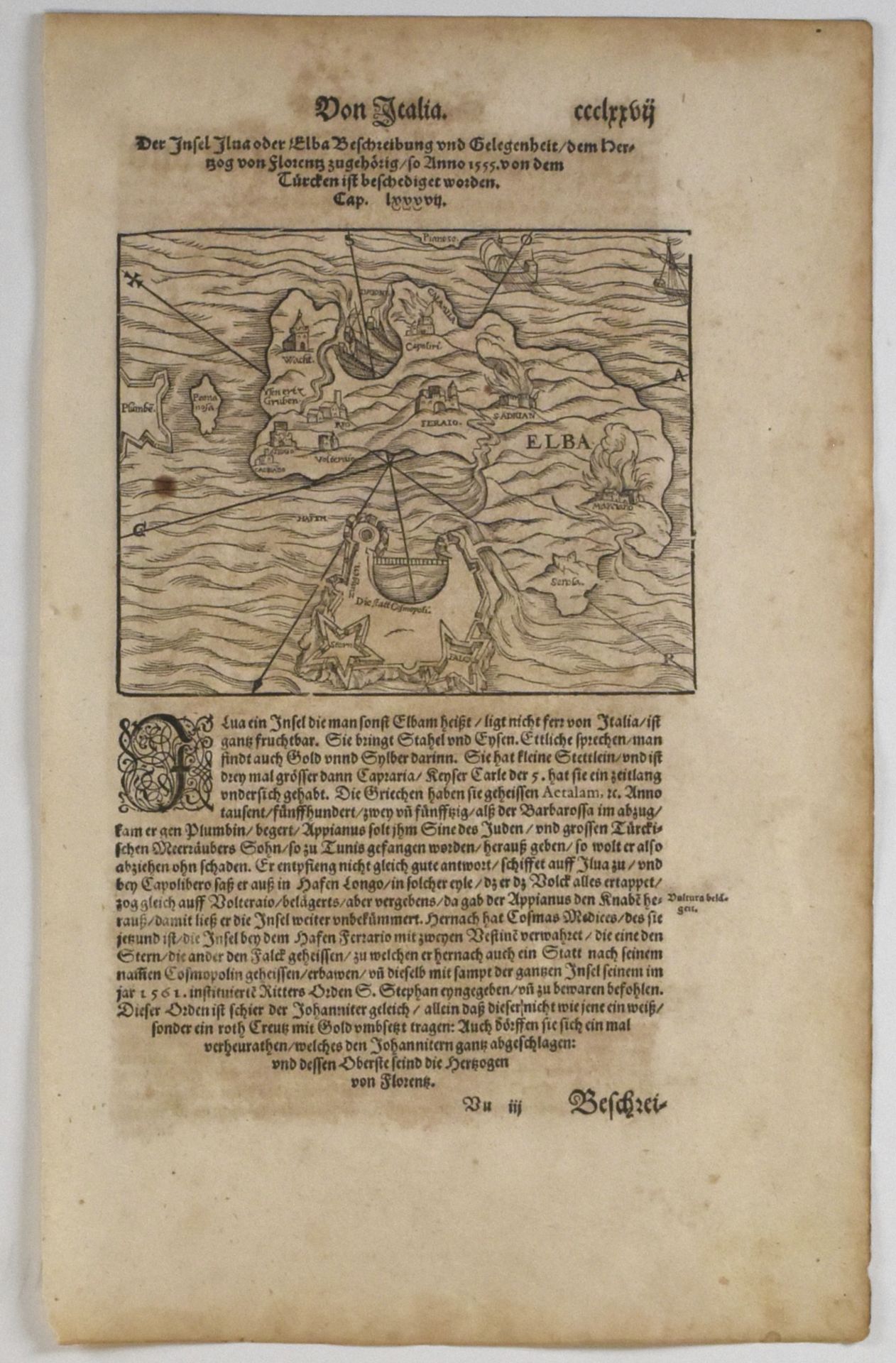 Grp: 13 Maps of Italy and from Munster's Cosmographia 17th-19th c. - Bild 11 aus 15