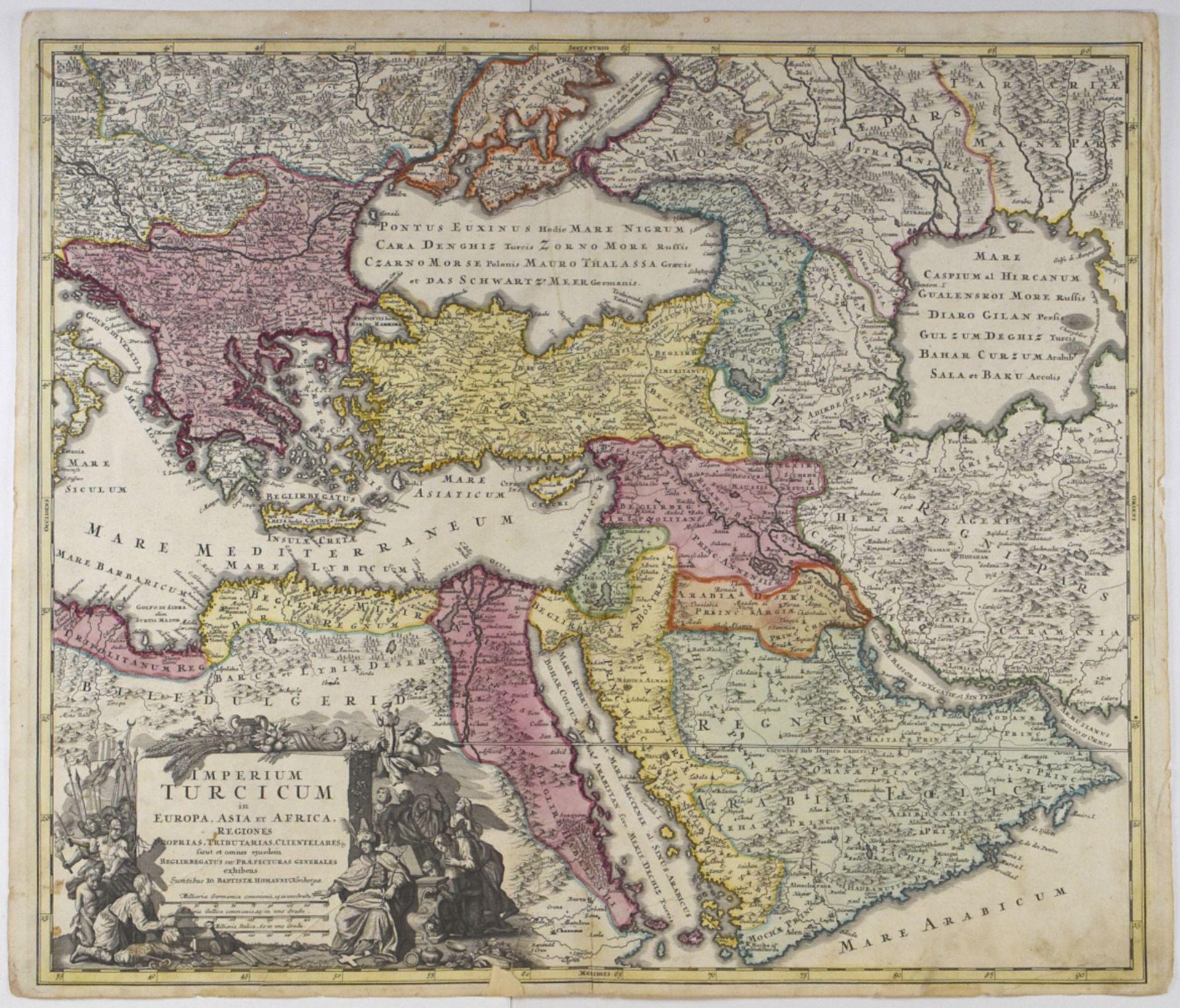 Grp: 5 Maps of Germany Europe and the Mediterranean 18th c. - Bild 8 aus 8