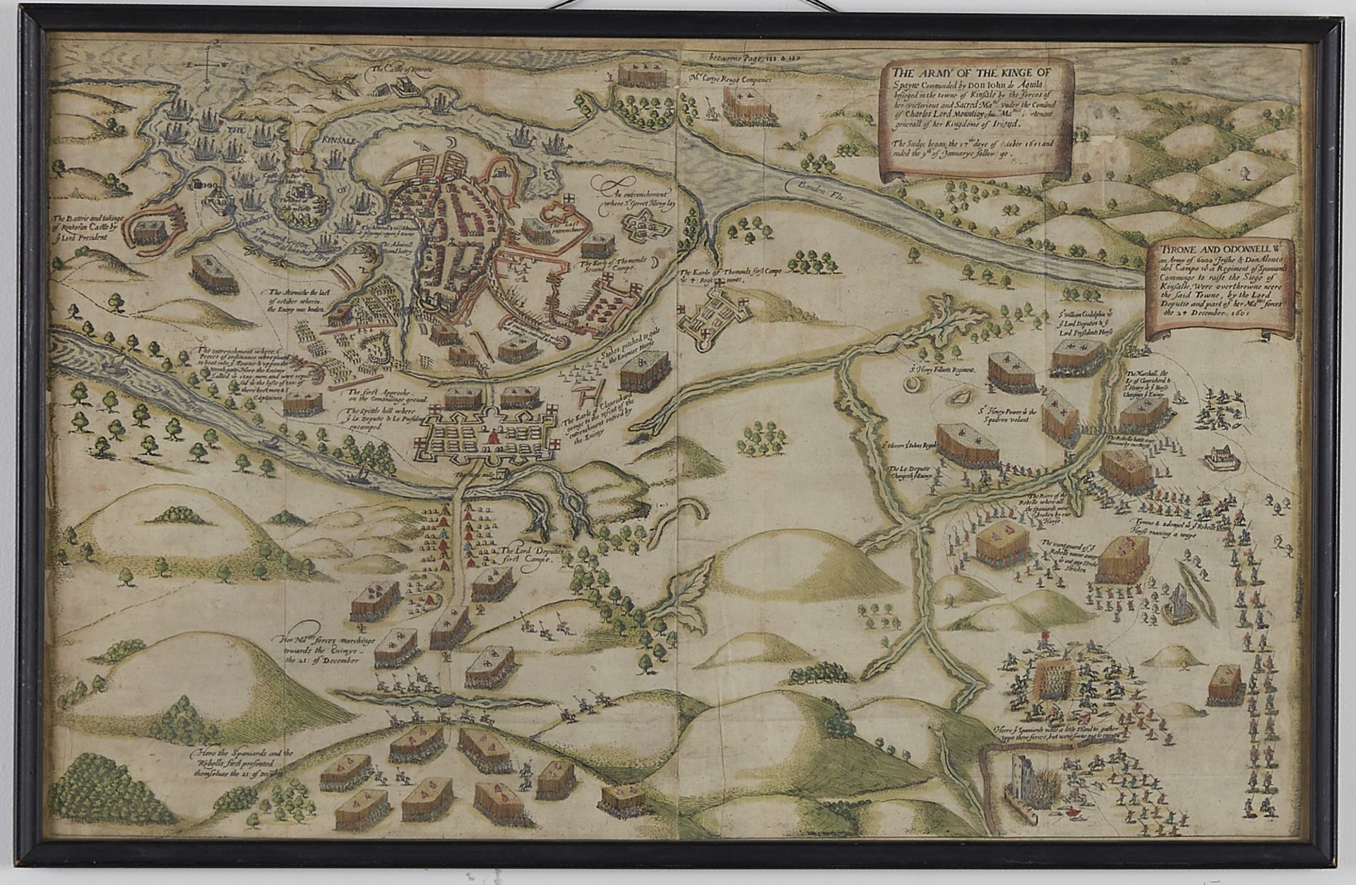 Map of the Siege of Kinsale 1633 from "Pacata Hibernia"