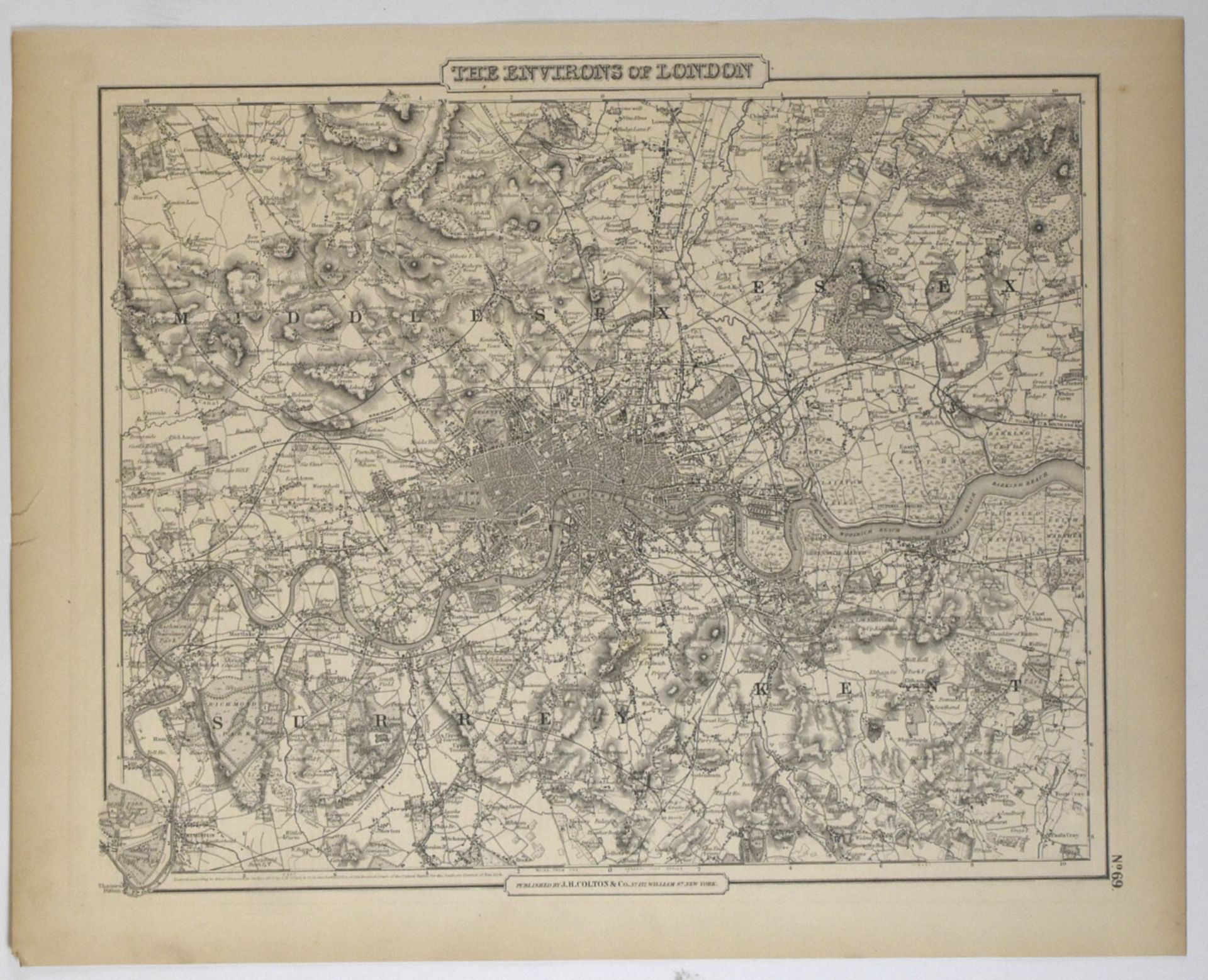 Lot of Maps of London and Other Cities in Great Britain w/ Mercator Anglia Regnum - Bild 3 aus 9