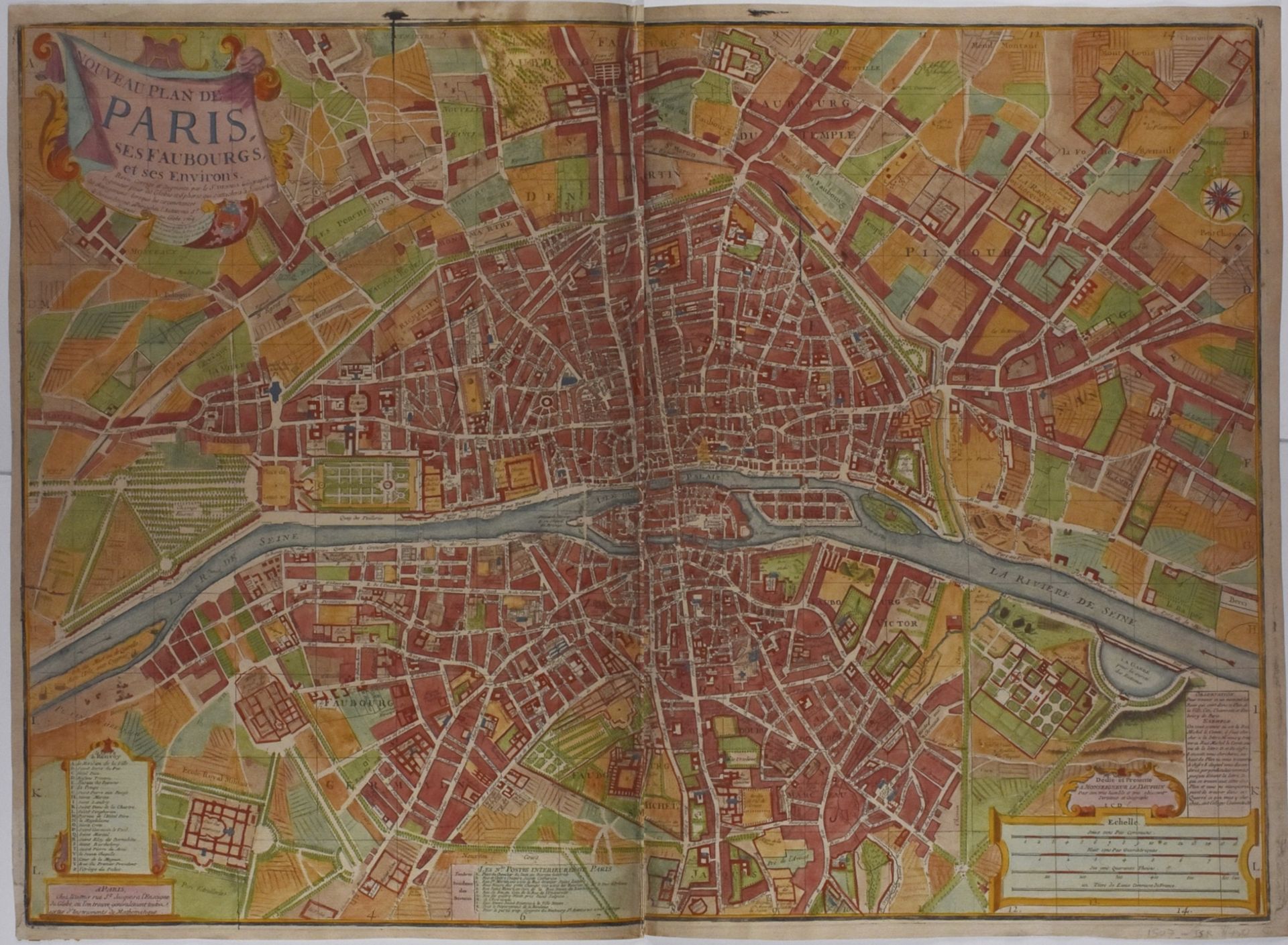 Lous Charles Desnos Map of Paris 1766