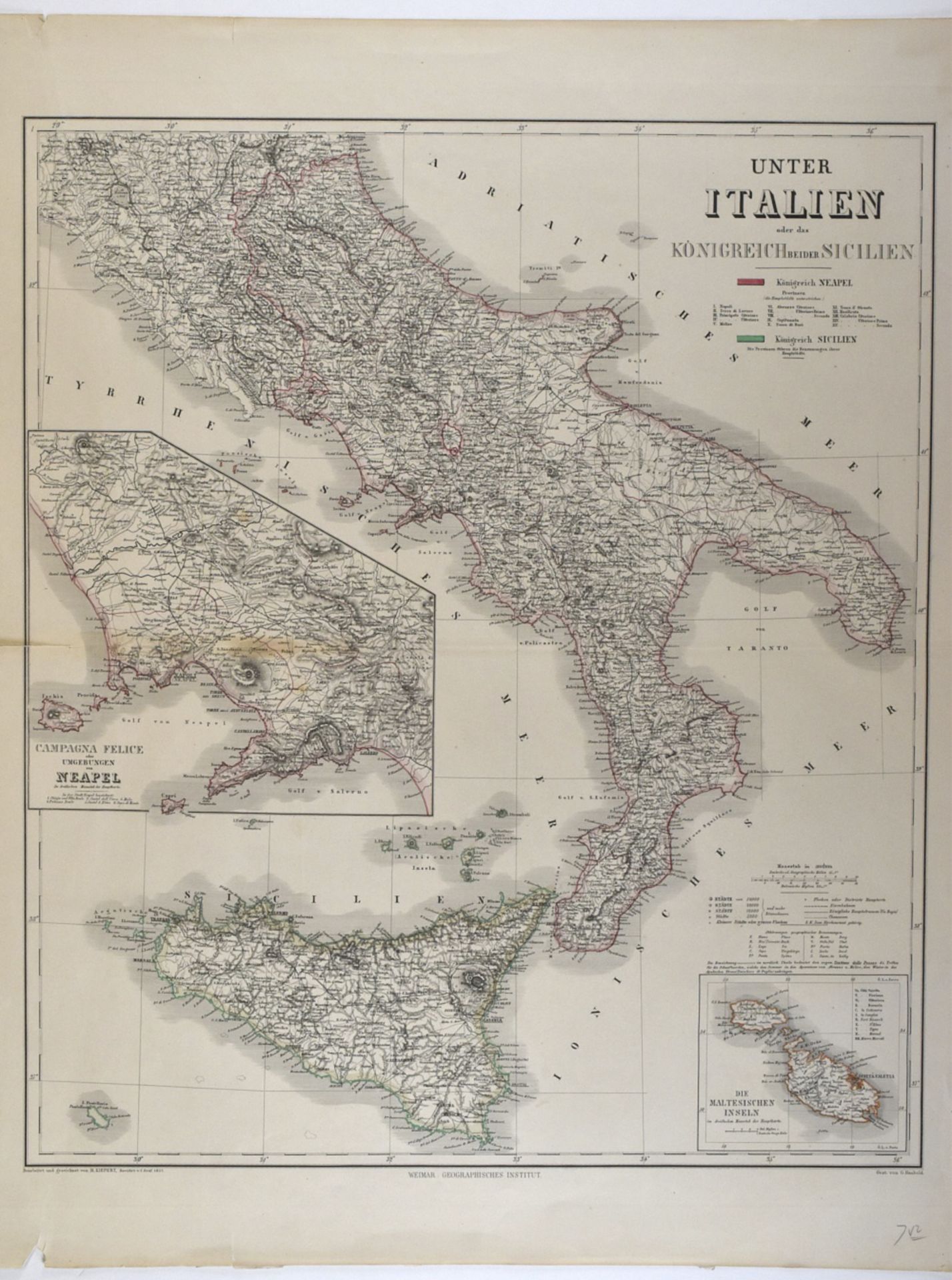 Grp: 6 Maps of Italy 18th-19th c. - Bild 2 aus 5