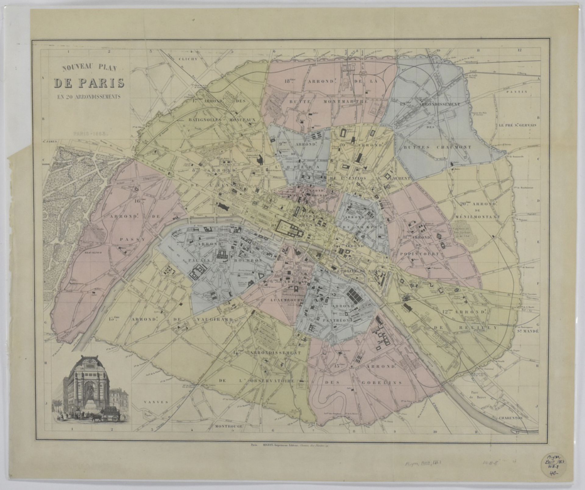 Grp: 7 Maps of Paris - Bild 6 aus 7