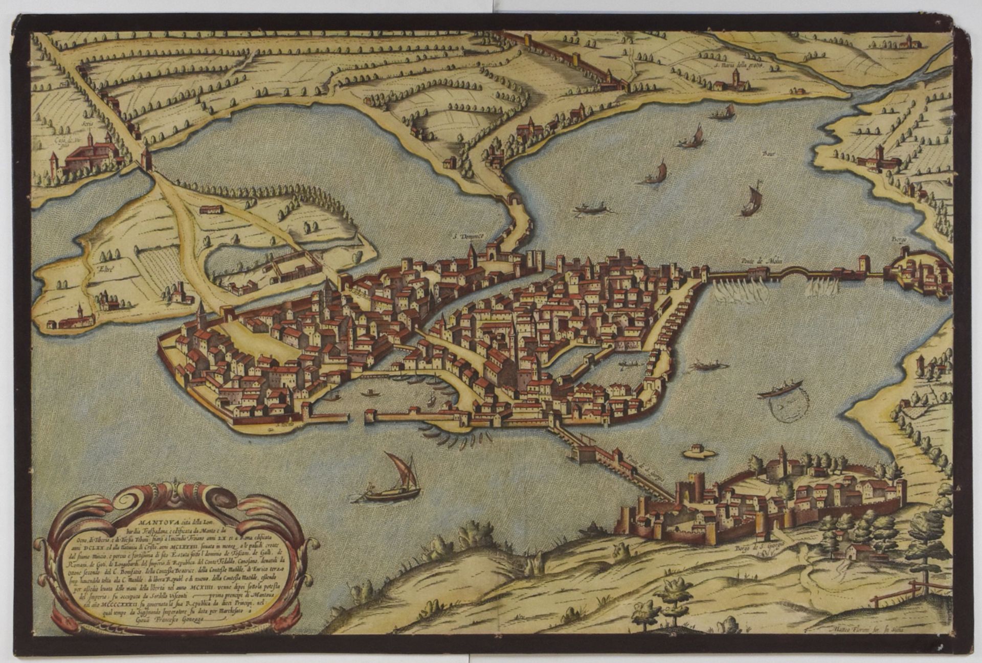 Grp: 7 Maps of Italian Cities and a Map of Brussels 18th c. - Bild 4 aus 6
